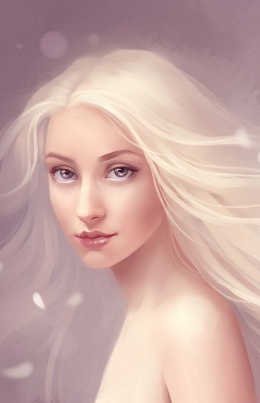 艳丽 人像插画  Human portrait 人体寫真