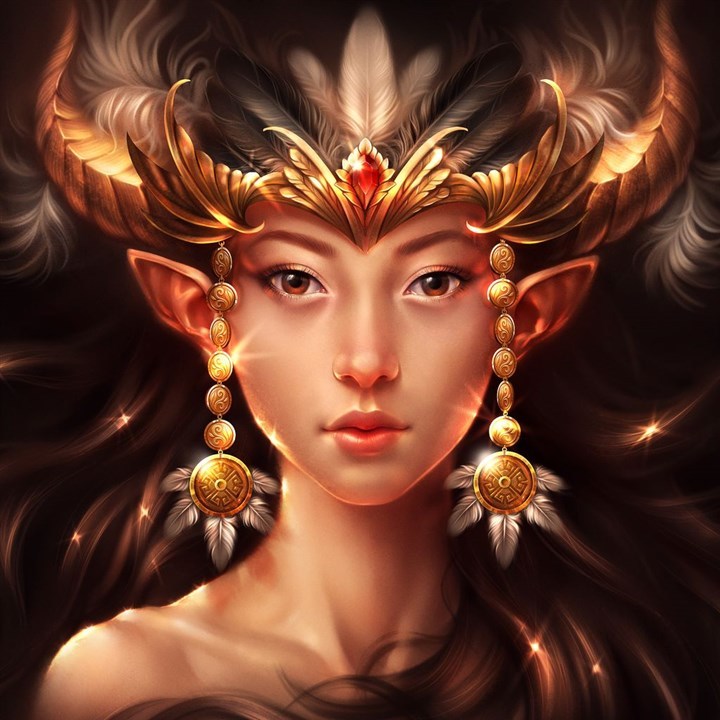 艳丽 人像插画  Human portrait 人体寫真