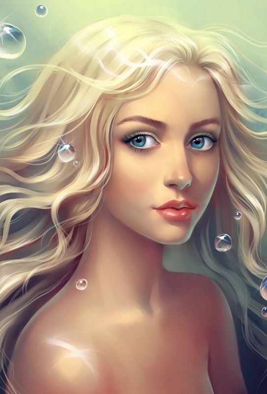艳丽 人像插画  Human portrait 人体寫真