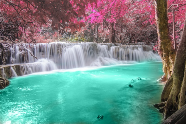 瀑布   Landscape 山水湖林