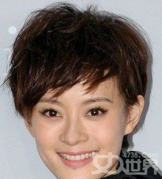 国外女短刘海示范  Hair Styles+Hair Weaving 織髮