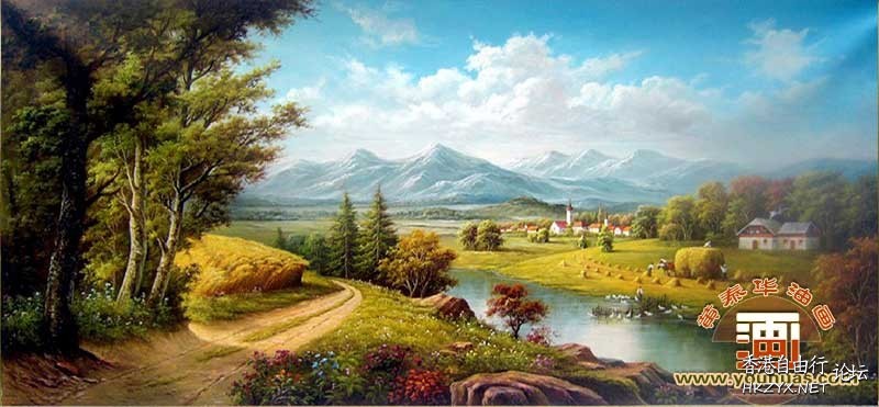 左右逢源高山流水油画  Gallery 畫廊天地