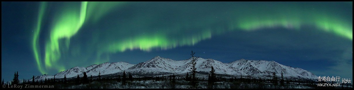 The night sky over N. Canada  天文探討