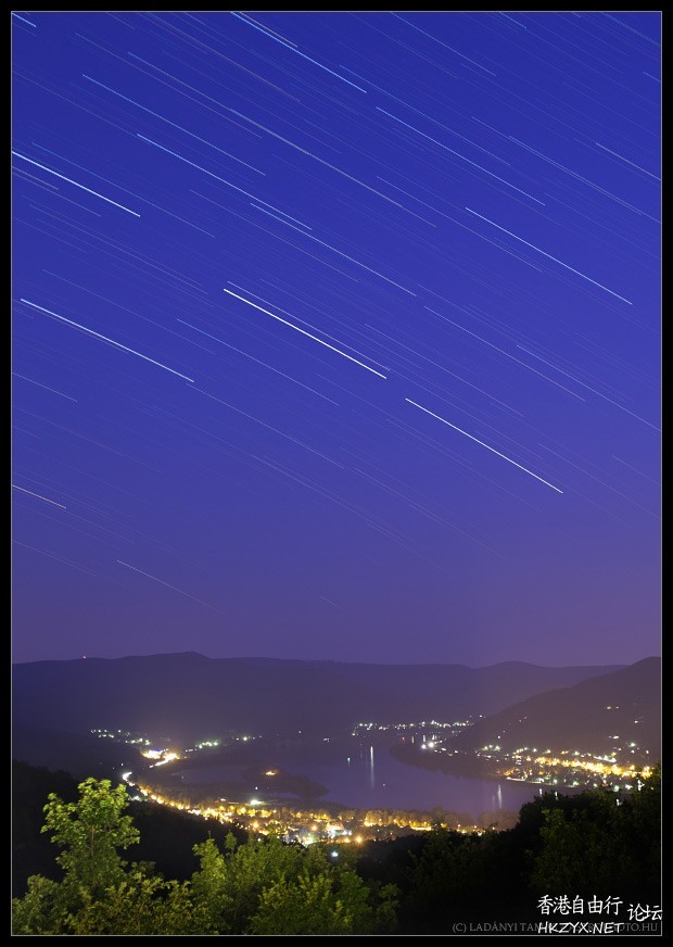 The night sky over N. Canada  天文探討