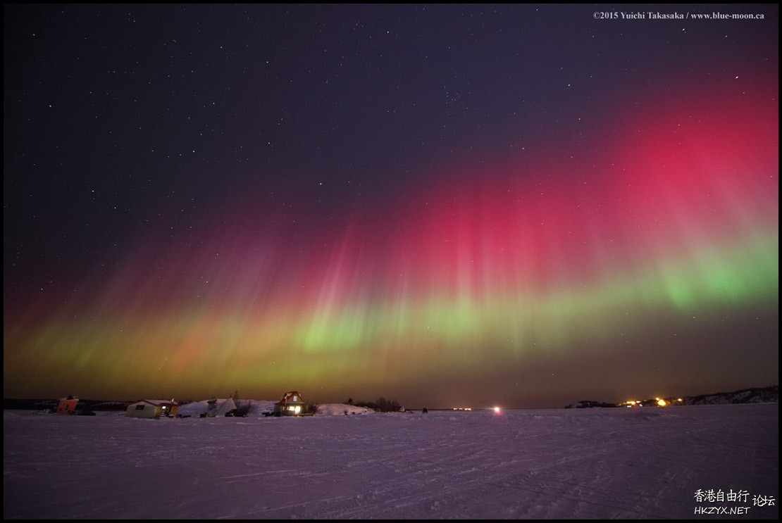 The night sky over N. Canada  天文探討