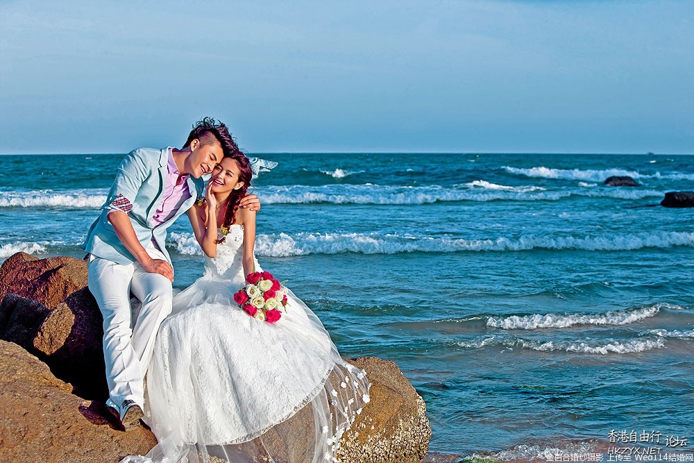 海景婚纱照  婚礼服務