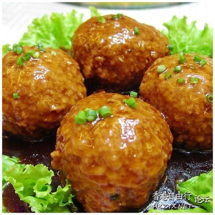 產後佳肴菜：红烧 狮子头  中菜 + 西式美食