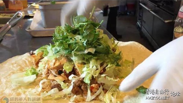 “中國卷餅”風靡紐約  中菜 + 西式美食