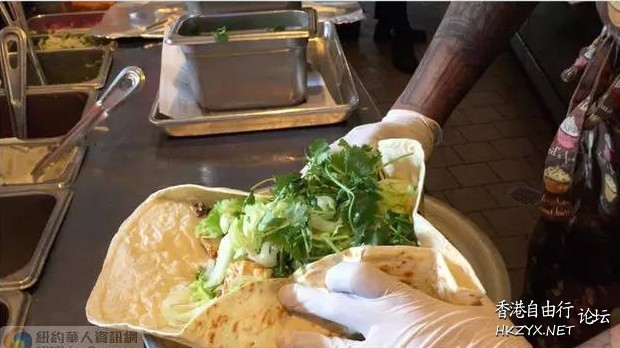 “中國卷餅”風靡紐約  中菜 + 西式美食