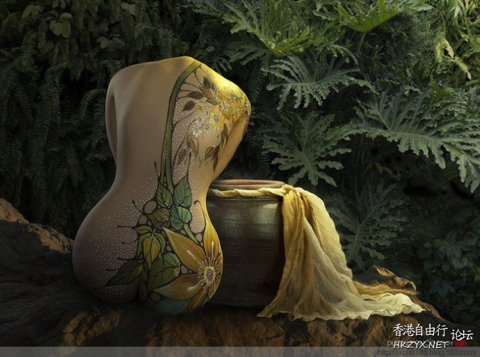 人体艺术彩绘作品  Human portrait 人体寫真