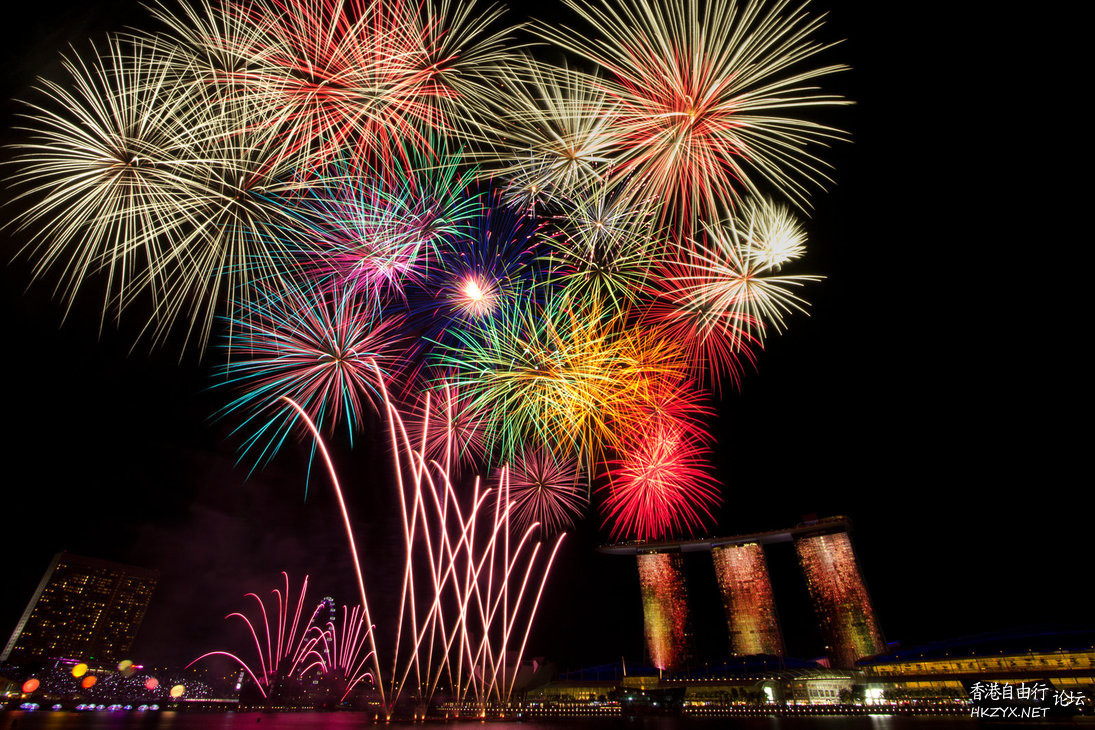 高清烟花嘩啦啦！  Fireworks 烟花
