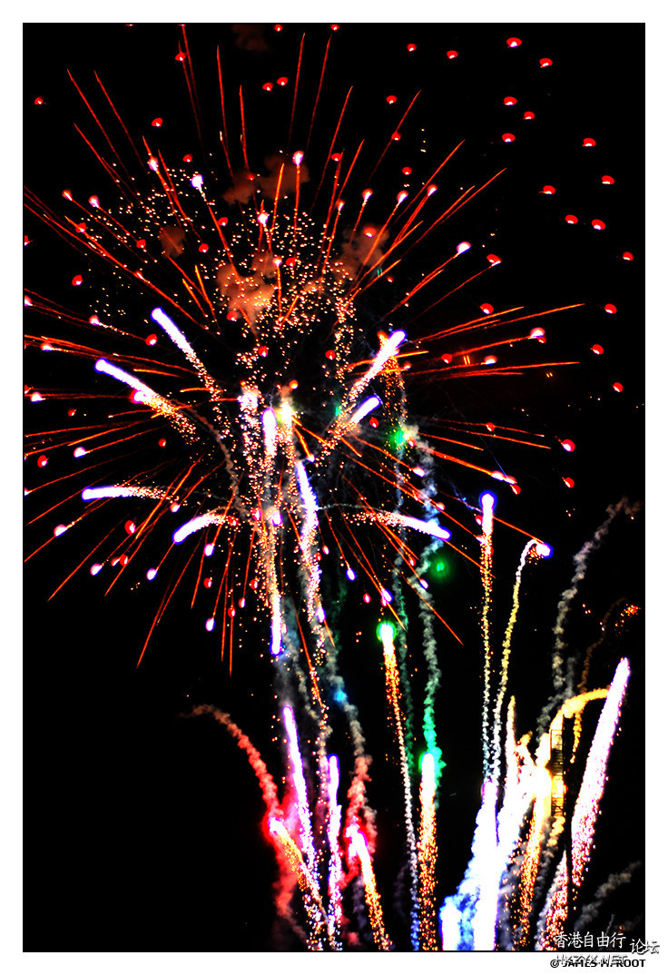 高清烟花嘩啦啦！  Fireworks 烟花