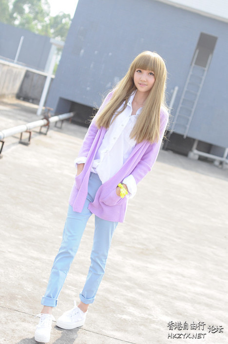 胖妹显瘦甜美颜色很亮哦  Fashion 與妳分享