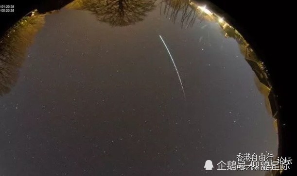 一顆火球在英吉利海峽上空「爆炸」，  天文探討